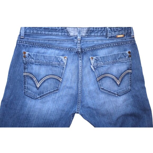 Levi’s SilverTab Bootcut 36x32 Blue Denim Jeans Faded Y2K streetwear - Picture 7 of 10